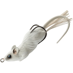 Live Target Hollow Body Mouse 90 - Black White - 3 1/2 Topwater Bass Pike  Lure