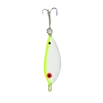 White Body w/ Chartreuse Back/ Silver Hook